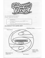 Предварительный просмотр 1 страницы Hasbro Catch Phrase Junior Instructions