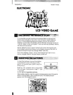 Preview for 1 page of Hasbro Dennis the Menace LCD Video Game 78-532 Instruction Manual