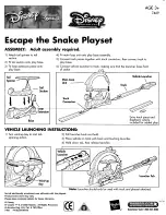 Hasbro Escape the Snake Playset 7469 Instruction Manual preview