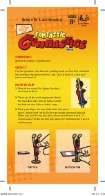 Preview for 1 page of Hasbro Fantastic Gymnastics Manual