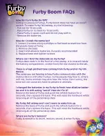 Preview for 1 page of Hasbro Furby Boom Faqs