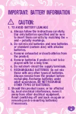 Preview for 8 page of Hasbro FurReal friends Cuddles My Giggly Monkey A1650 Care Manual