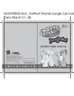 Hasbro FurReal Friends Jungle Cat 66529 Instruction Manual предпросмотр