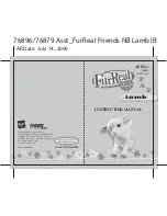 Hasbro FurReal Friends Newborn Lamb 76896/7687 Instruction Manual предпросмотр