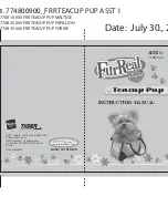 Hasbro FurReal Friends Teacup Pup 77480 Instruction Manual предпросмотр