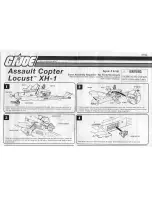 Hasbro G.I.Joe Assault Copter Locust XH-1 Instructions Manual предпросмотр