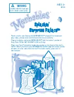 Hasbro Merbabies Splashin' Surprise Palace 02335 Instruction Manual preview