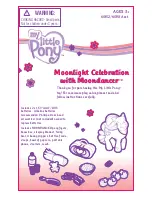 Preview for 1 page of Hasbro Moonlight Celebration with Moondancer 60152/60151 Instruction Manual