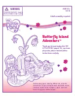 Предварительный просмотр 1 страницы Hasbro My Little Pony Butterfly Island Adventure 60742 Instructions