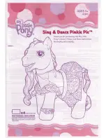 Hasbro my little Pony Sing and Dance Pinkie Pie 62810 Instruction Manual preview