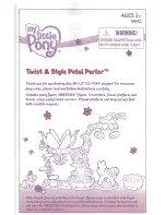 Hasbro My Little Pony Twist & Style Petal Parlor 61642 Instruction Manual предпросмотр