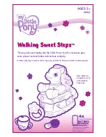 Hasbro My Little Pony Walking Sweet Steps 61984 Instruction Manual предпросмотр