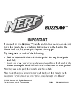 Hasbro Nerf Buzzsaw 52831 Instructions preview