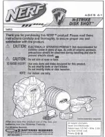 Preview for 1 page of Hasbro Nerf N-Strike Disk Shot 56855 Instruction Manual