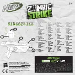 Предварительный просмотр 1 страницы Hasbro NERF ZOMBIE STRIKE SIDESTRIKE Quick Start Manual