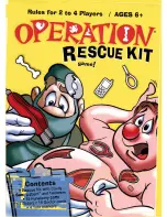 Hasbro Operation Rescue Kit Manual preview