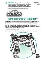 Hasbro PlayDoh Creativity Table 22613 Instruction Manual preview