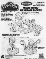 Hasbro PlayDoh Magic Swirl Ice Cream Shoppe Manual preview