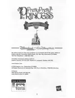 Hasbro Pretty Pretty Princess Instruction Manual preview