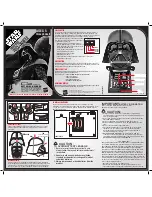 Hasbro Star Wars Darth Vader Voice Changer 85412 Instruction Manual preview