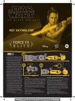 Hasbro Star Wars Force FX Elite Rey Skywalker Quick Start Manual предпросмотр