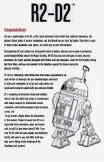 Preview for 3 page of Hasbro STAR WARS R2-D2 Operation Manual