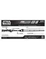 Предварительный просмотр 1 страницы Hasbro Star Wars Revenge of the Sith Jedi Lightsaber 85475/85187 Instruction Manual