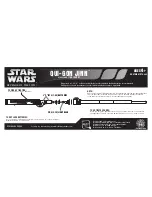 Hasbro Star Wars Revenge of the Sith Qui Gon Jinn Lightsaber 85478 Instruction Manual предпросмотр