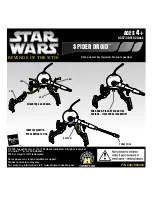 Preview for 1 page of Hasbro Star Wars Revenge of the Sith Spider Droid 85573 Instruction Manual