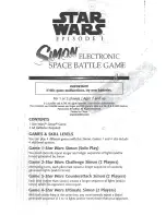 Hasbro Star Wars Simon Instruction Manual preview