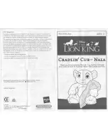 Hasbro The Lion King Cradlin' Cub Nala Instructions preview