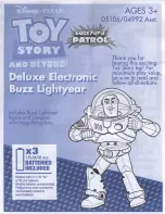 Hasbro Toy Story and Beyond Deluxe Electronic Buzz Lightyear 2007 Manual предпросмотр