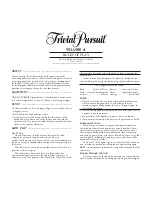 Hasbro Trivial Pursuit 41039 Instruction Manual preview