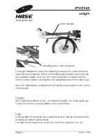 Preview for 8 page of Hase Spezialräder Pino User Manual