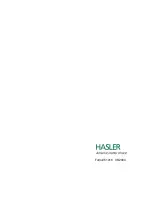 Предварительный просмотр 40 страницы Hasler HJ500 Operating Manual