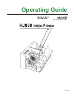 Preview for 1 page of Hasler HJ830 Operating Manual