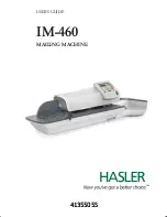 Hasler IM460 User Manual предпросмотр