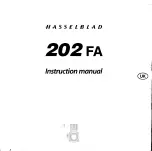 Hasselblad 202FA Lnstruction Manual preview