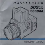 Предварительный просмотр 1 страницы Hasselblad 500C/M Instruction Manual