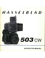 Предварительный просмотр 1 страницы Hasselblad 503CW Instruction Manual