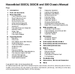 Предварительный просмотр 3 страницы Hasselblad 503CX Manual