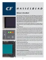 Предварительный просмотр 3 страницы Hasselblad CF22 CF39 User Manual