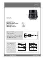 Preview for 1 page of Hasselblad Distagon CFi 3.5/60 Specification Sheet