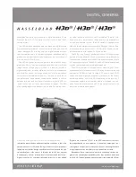 Hasselblad H3D-22 Specification Sheet предпросмотр