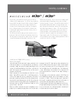 Hasselblad H3D - Datasheet предпросмотр