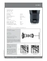 Hasselblad HC 3.5-35 Datasheet preview