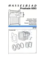 Hasselblad Proshade 6093 Instruction Manual preview