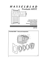 Preview for 1 page of Hasselblad Proshade 6093T Instruction Manual