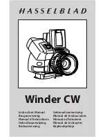 Hasselblad Winder CW Instruction Manual предпросмотр