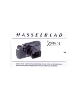 Preview for 1 page of Hasselblad Xpan Instruction Manual